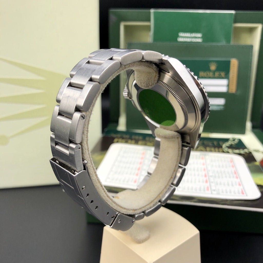 Rolex 16610LV Submariner Anniversary Green Kermit Full Set Open Card 2007/8