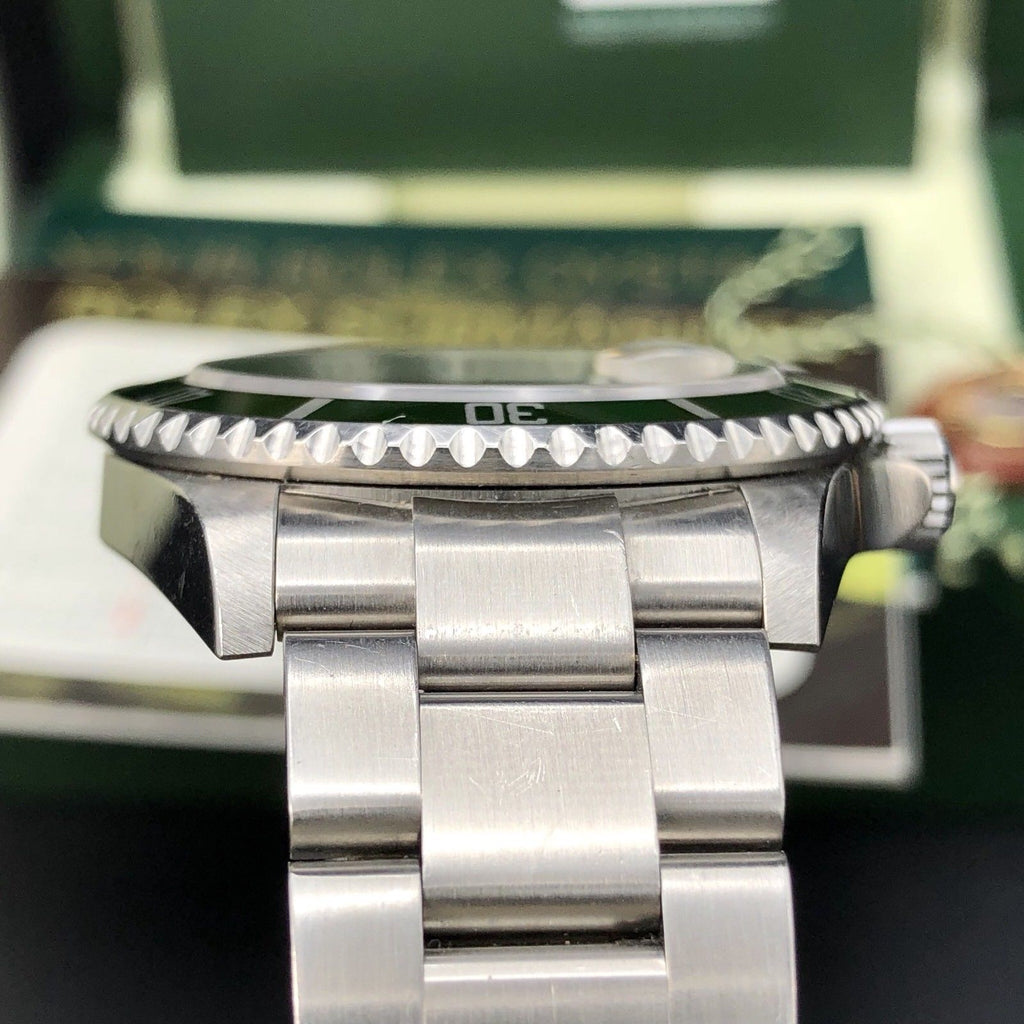 Rolex 16610LV Submariner Anniversary Green Kermit Full Set Open Card 2007/8