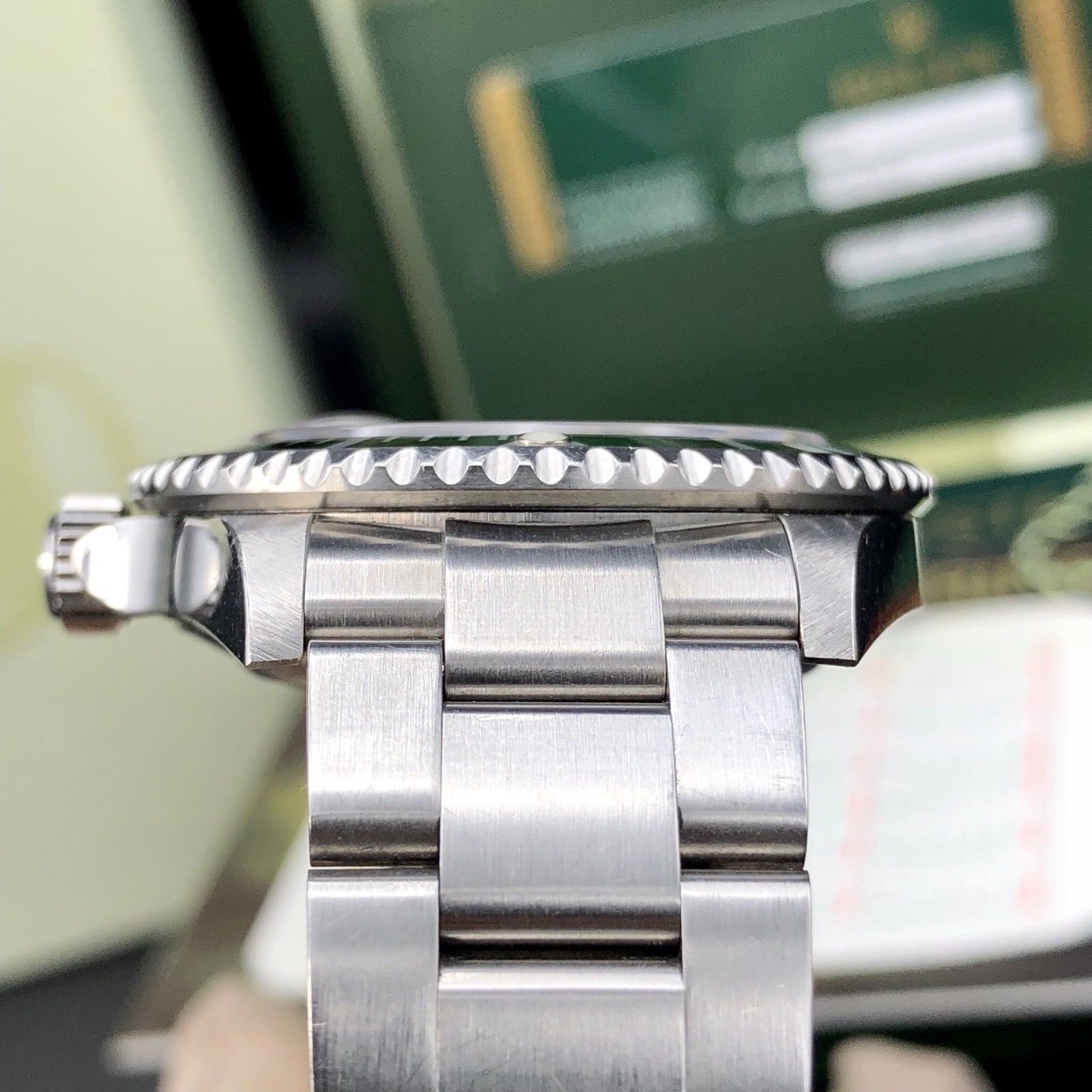 Rolex 16610LV Submariner Anniversary Green Kermit Full Set Open Card 2007/8