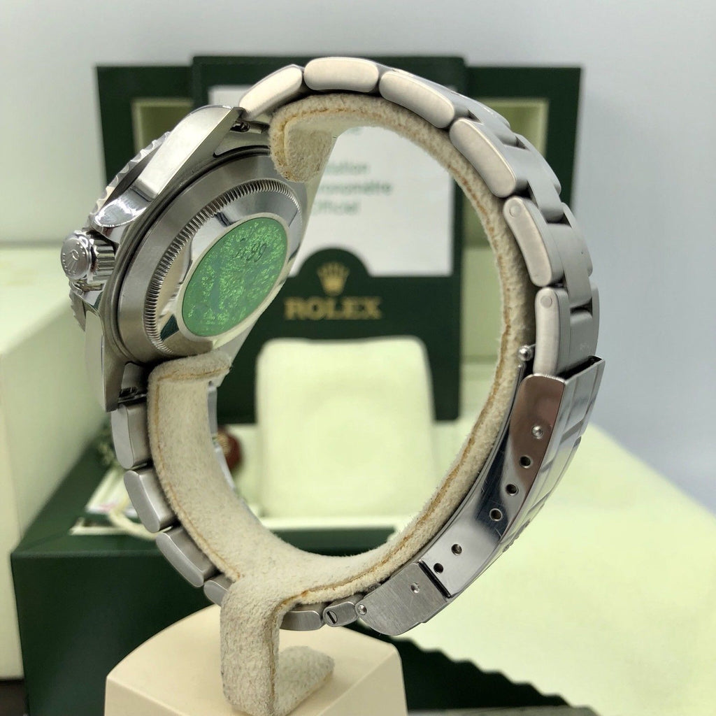 Rolex 16610LV Submariner Anniversary Green Kermit Full Set Papers 2007 Z Serial