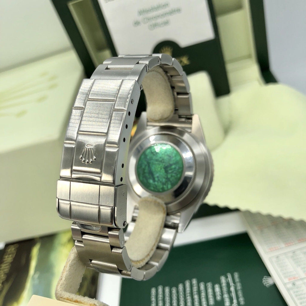 Rolex 16610LV Submariner Anniversary Green Kermit Full Set Papers 2007 Z Serial