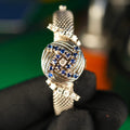 Rolex 8106 White Gold Vintage Cover Watch with Diamonds and Sapphires – Serpico y Laino