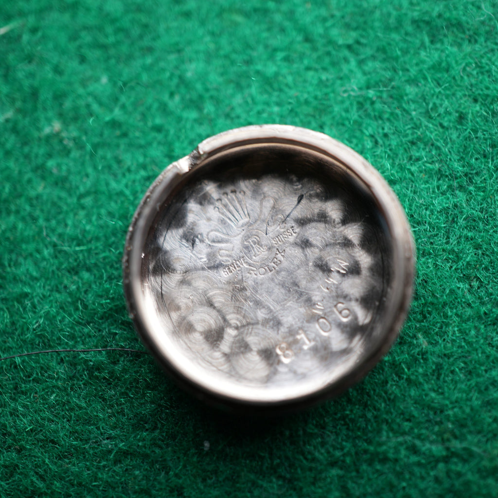 Rolex 8106 White Gold Vintage Cover Watch with Diamonds and Sapphires – Serpico y Laino