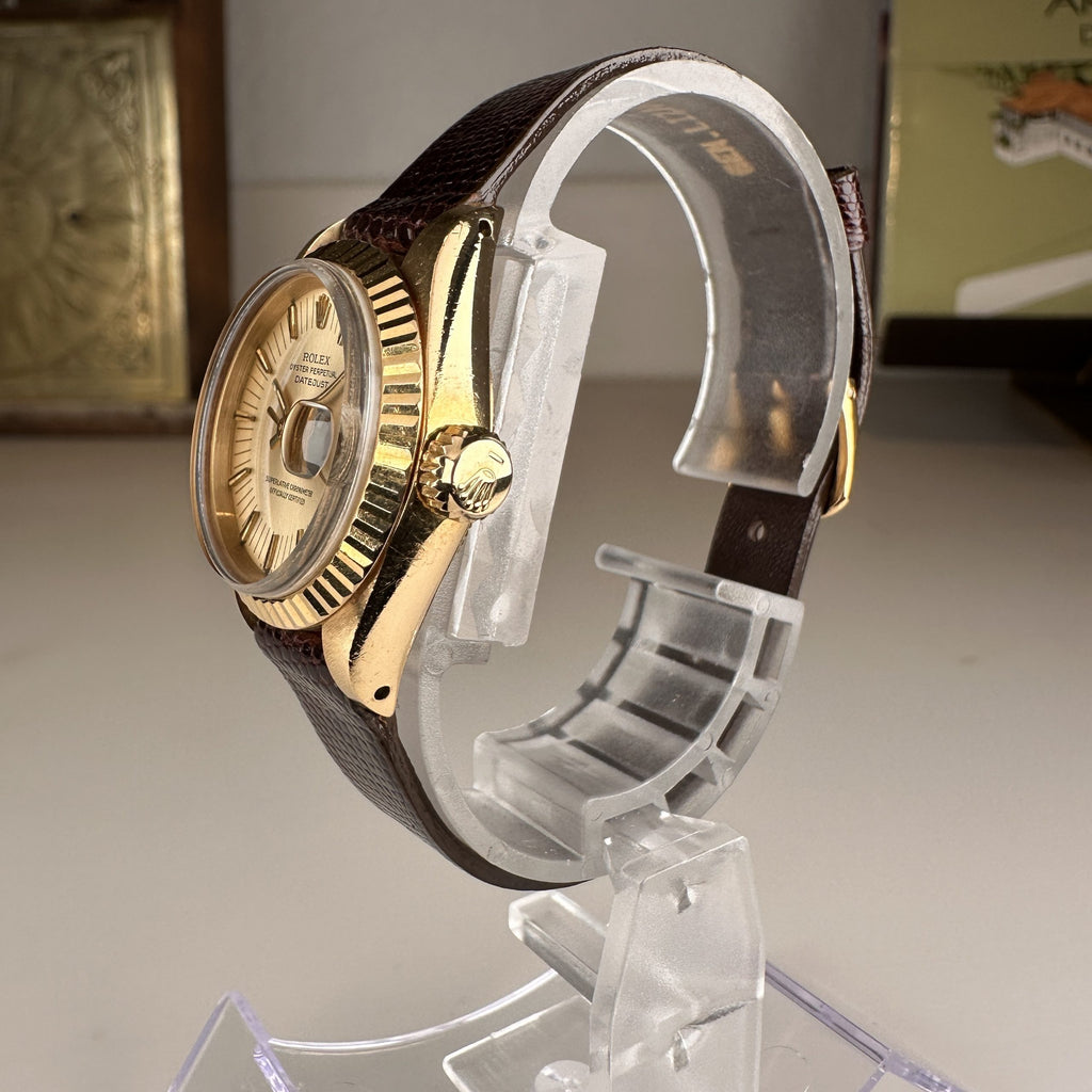 Rolex Datejust Ladies 6917 Solid 18k Gold