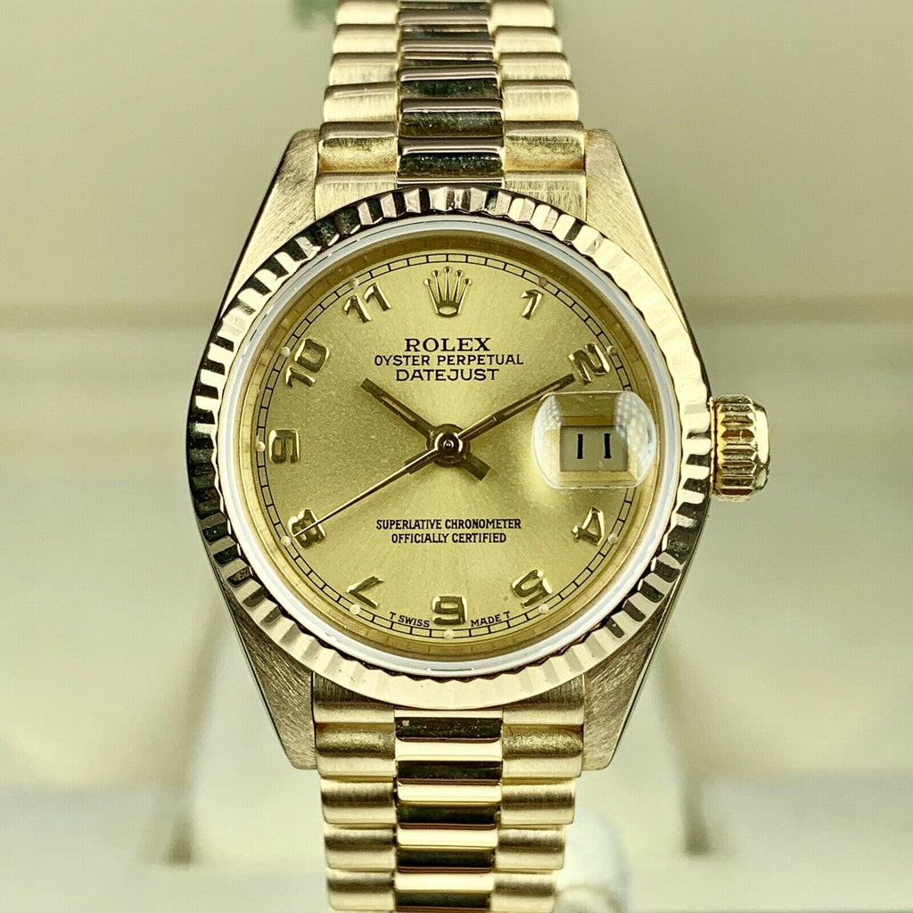 Rolex Datejust President 69178 Yellow Gold 18k 26mm With Box