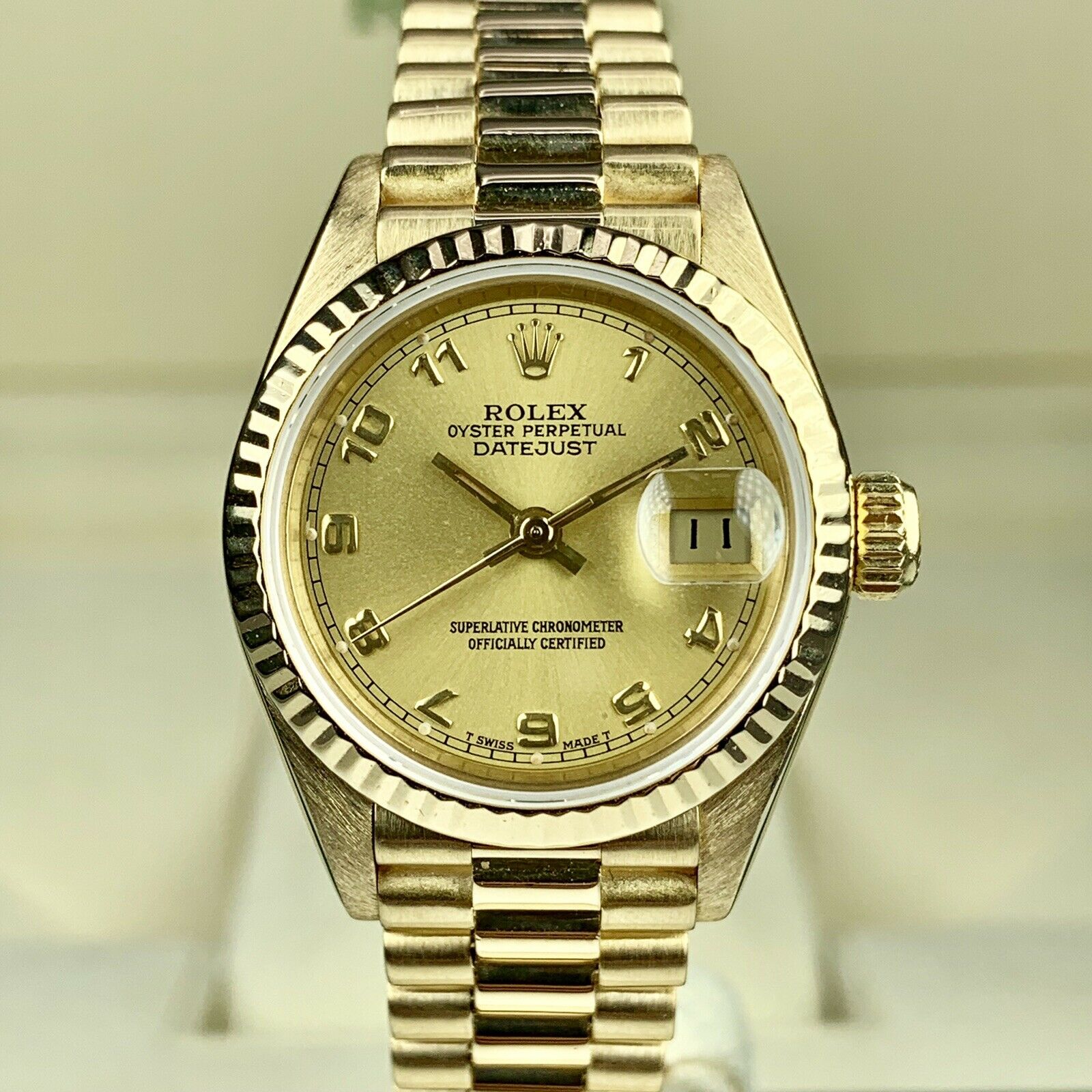 Rolex Datejust President 69178 Yellow Gold 18k 26mm With Box