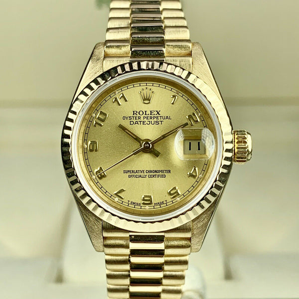 Rolex Datejust President 69178 Yellow Gold 18k 26mm With Box