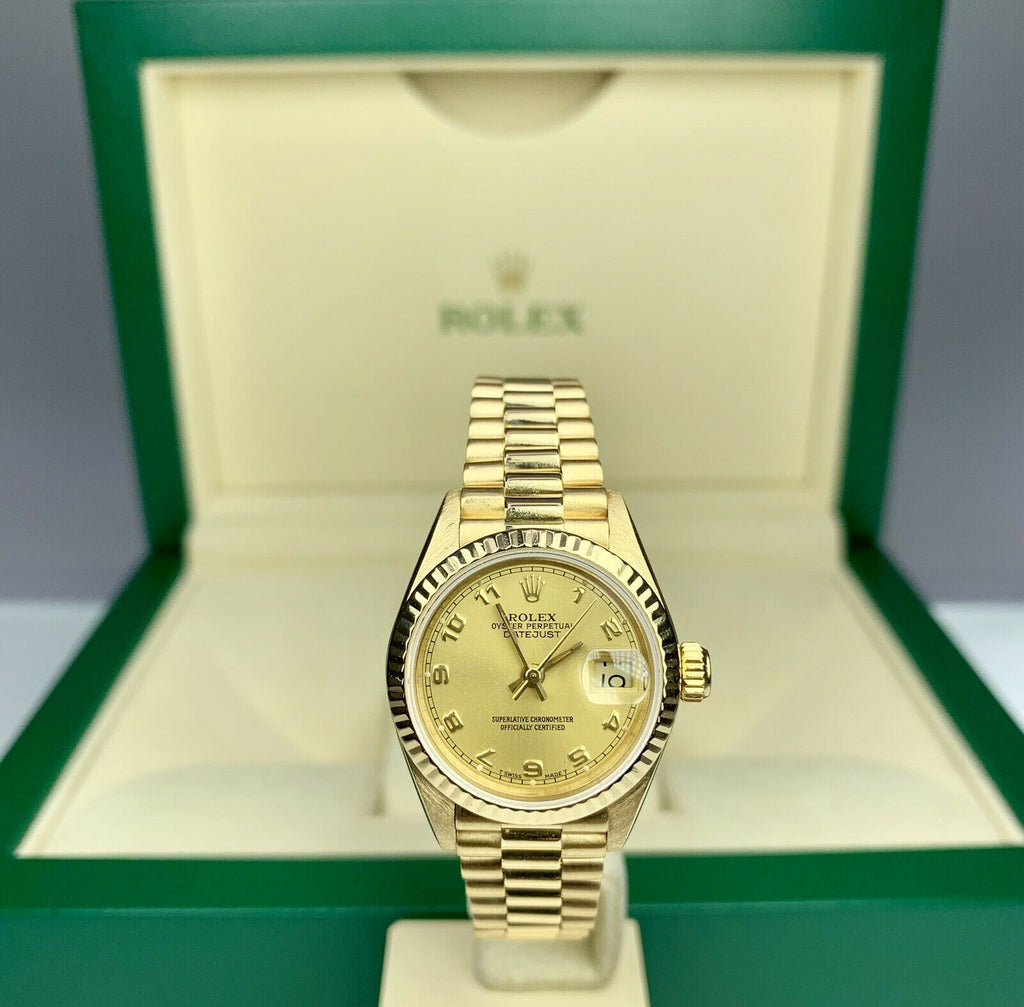 Rolex Datejust President 69178 Yellow Gold 18k 26mm With Box