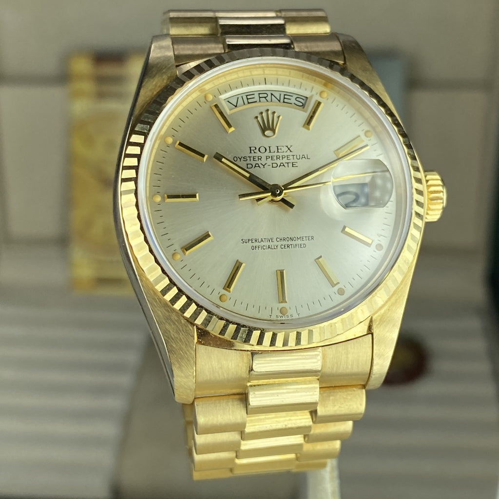 Rolex Day-Date 18038  President Mint condition with Box & Booklets