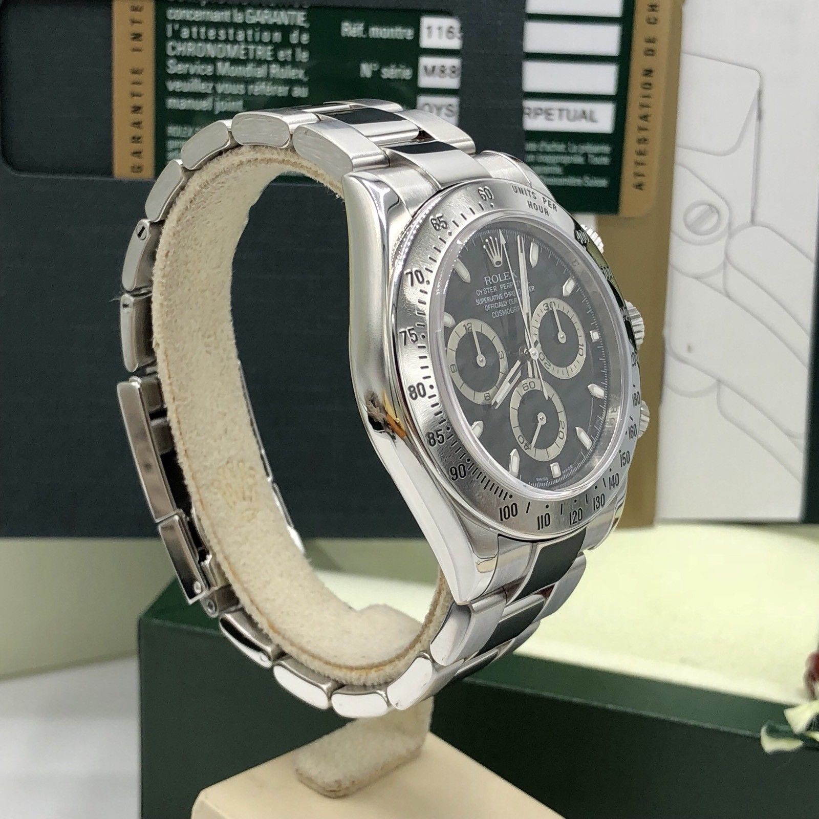 Rolex Daytona 116520 M Serial Black FULL SET Box & Papers