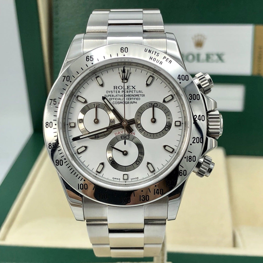 Rolex Daytona 116520 White Random serial 2016 FULL SET Box & Card Unpolished