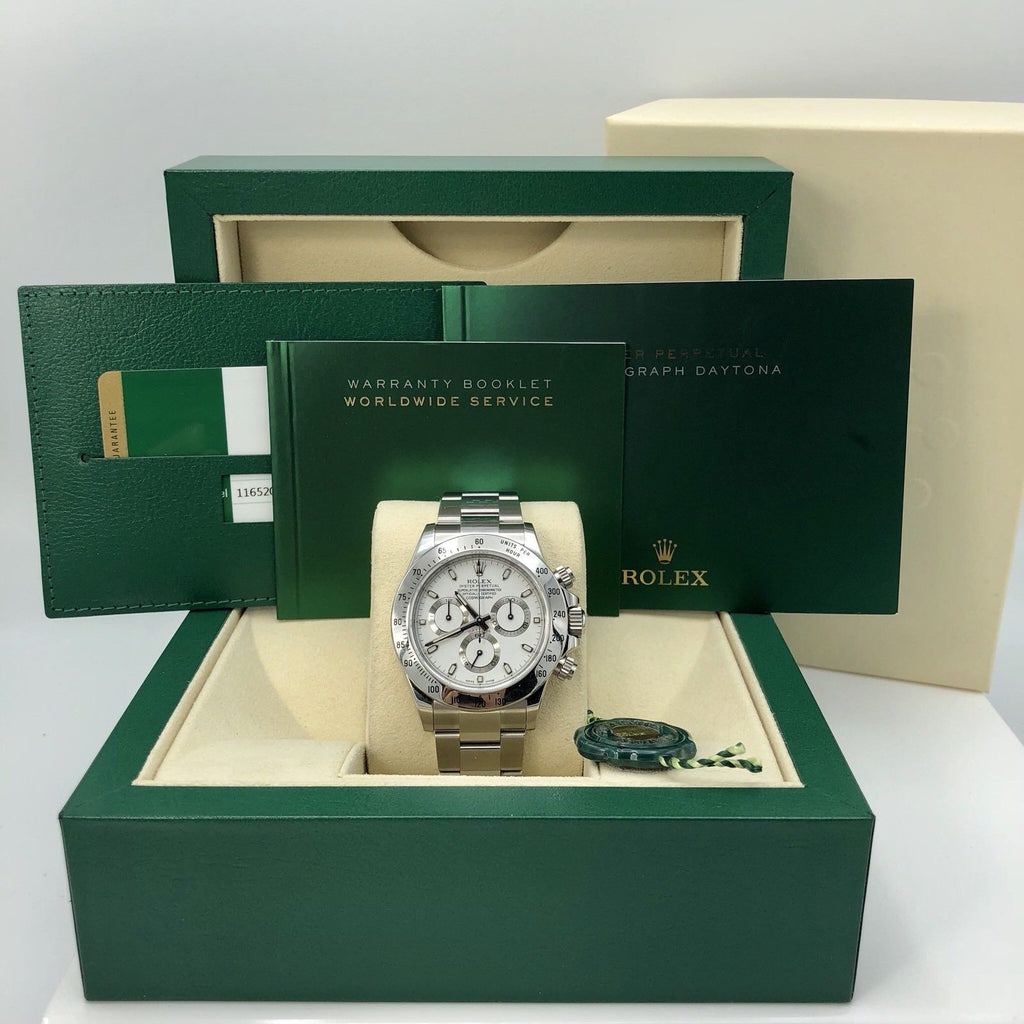Rolex Daytona 116520 White Random serial 2016 FULL SET Box & Card Unpolished