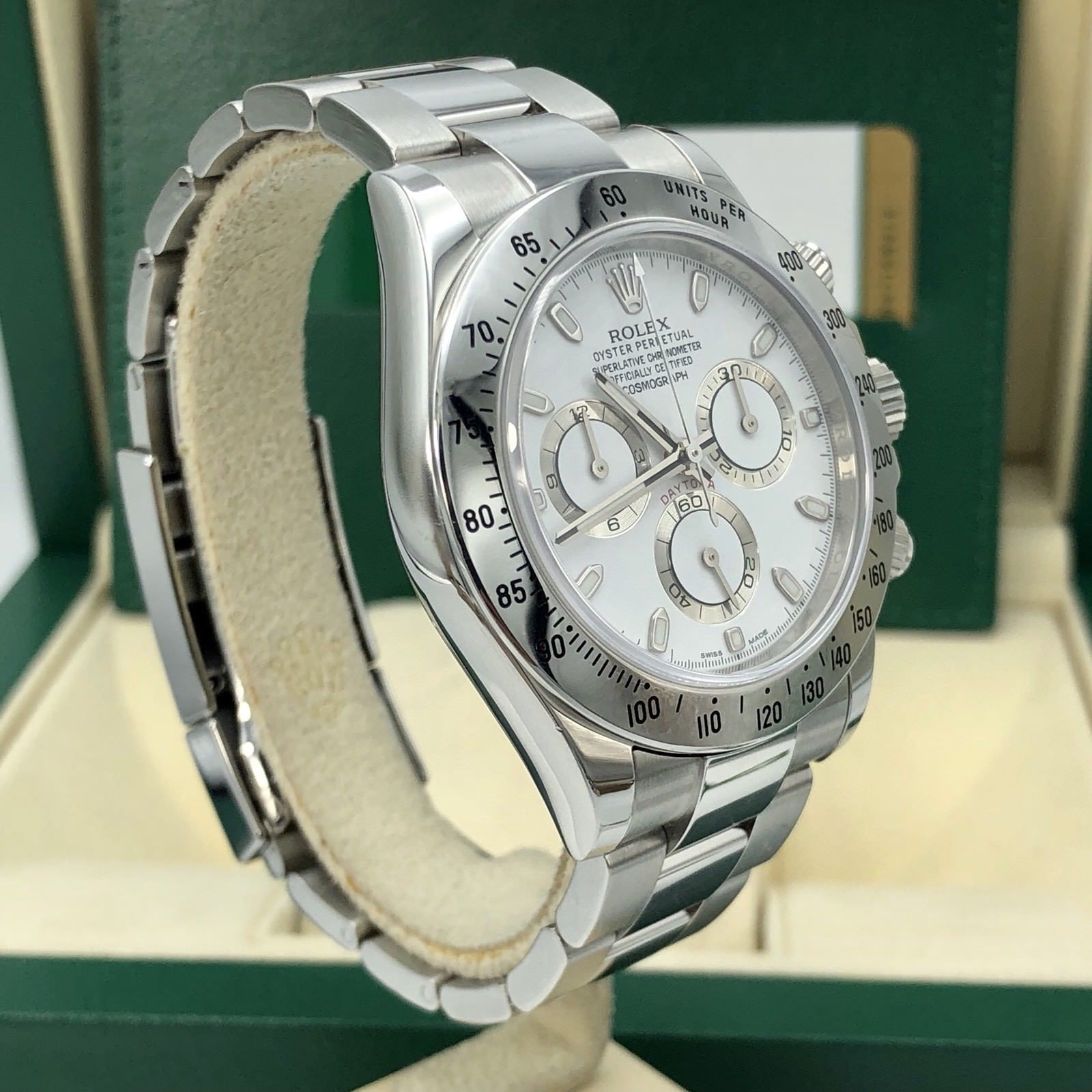Rolex Daytona 116520 White Random serial 2016 FULL SET Box & Card Unpolished