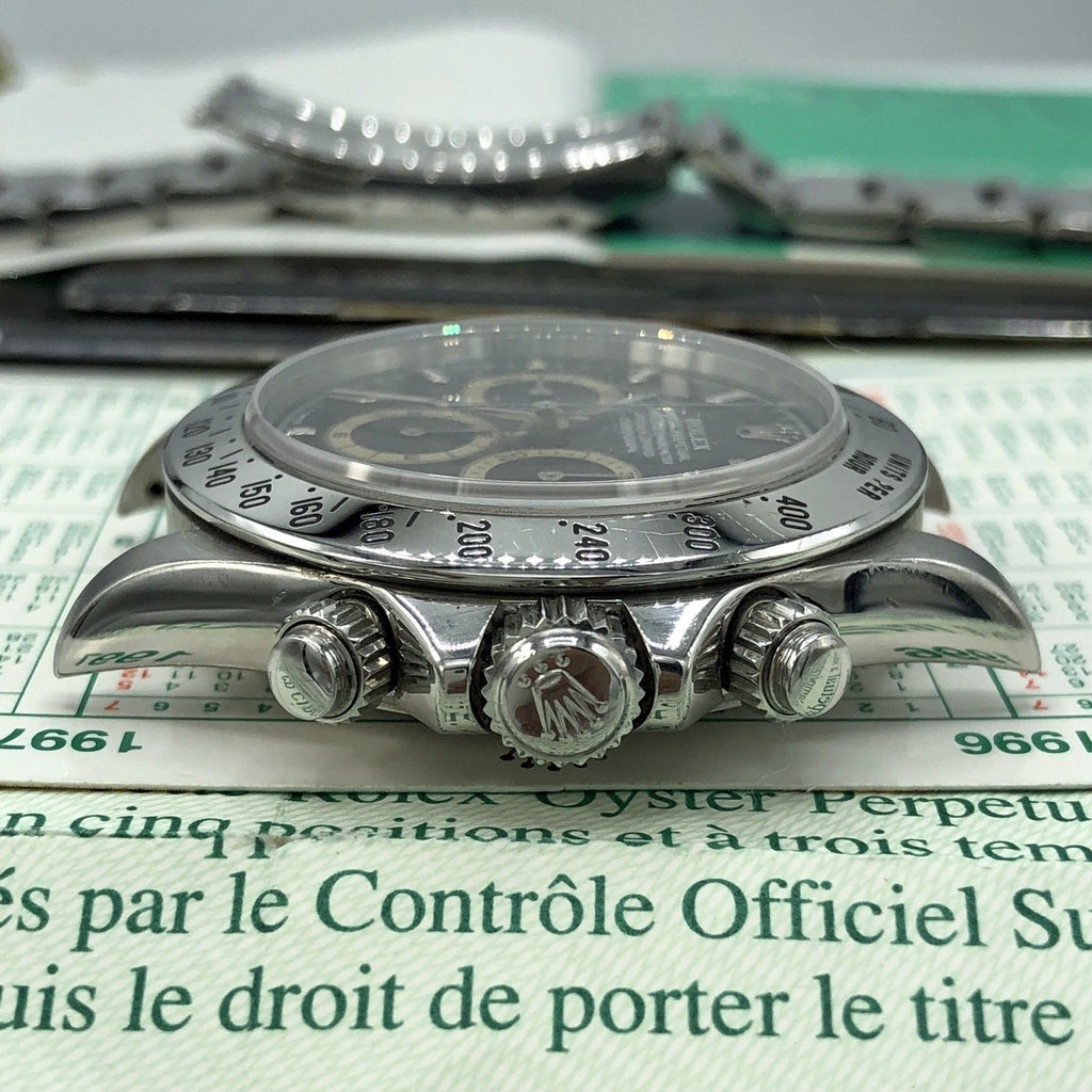 Rolex Daytona 16520 Zenith 1996 W Serial Patrizzi FULL SET Box & Papers