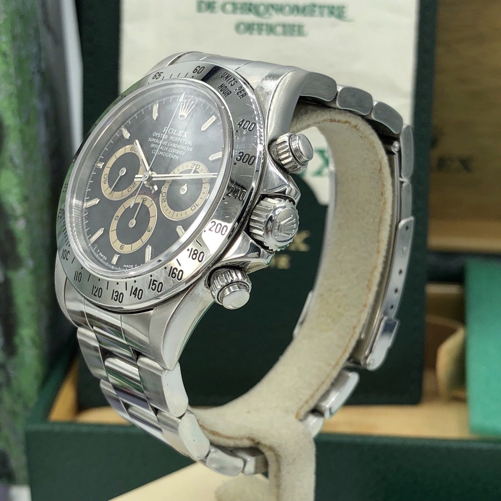 Rolex Daytona 16520 Zenith 1996 W Serial Patrizzi FULL SET Box & Papers