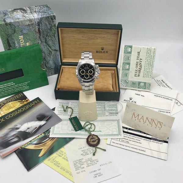 Rolex Daytona 16520 Zenith 1998 Patrizzi FULL SET Box & Papers