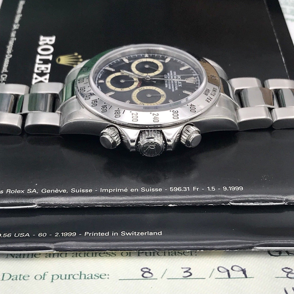 Rolex Daytona 16520 Zenith 1998 Patrizzi FULL SET Box & Papers