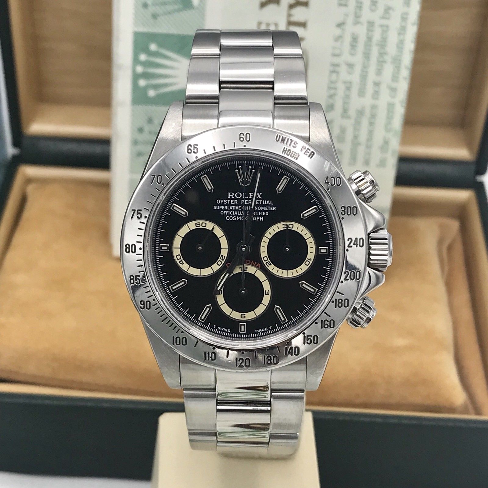 Rolex Daytona 16520 Zenith 1998 Patrizzi FULL SET Box & Papers
