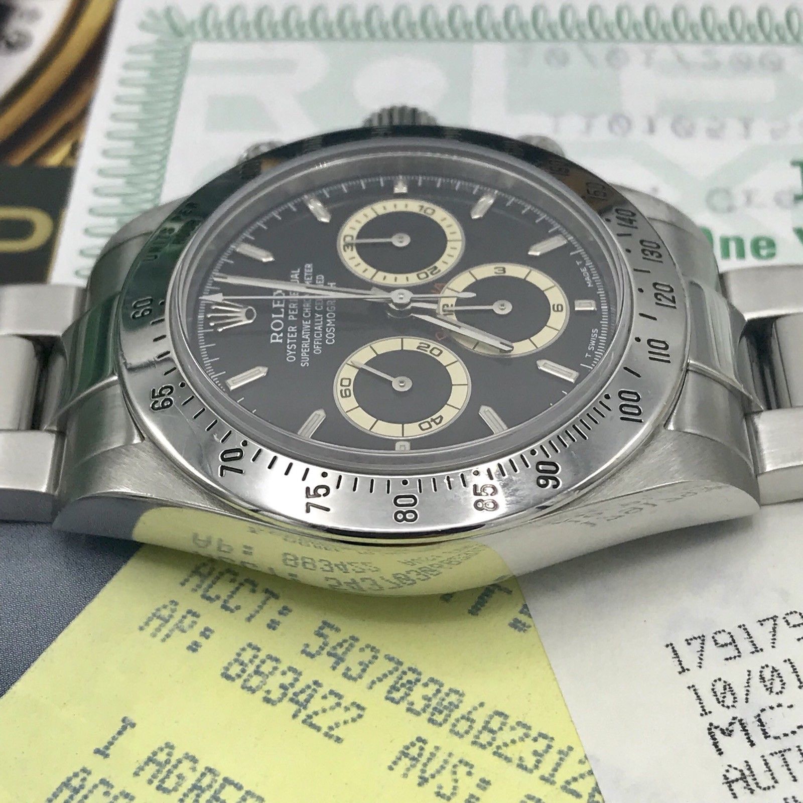 Rolex Daytona 16520 Zenith 1998 Patrizzi FULL SET Box & Papers