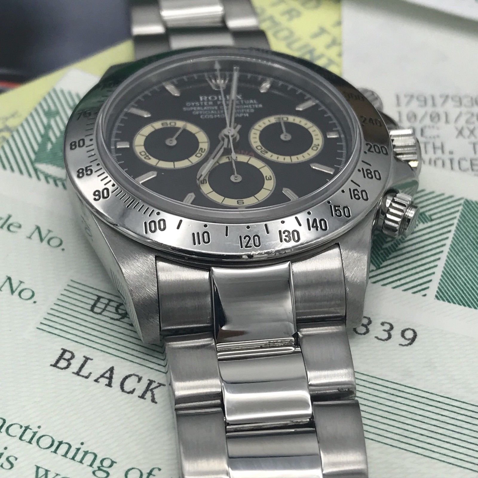 Rolex Daytona 16520 Zenith 1998 Patrizzi FULL SET Box & Papers