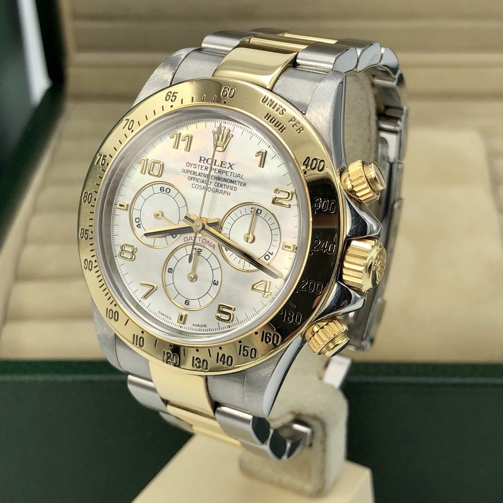Rolex Daytona 16523 Zenith Rare Factory MOF Dial 1999 A Serial Box