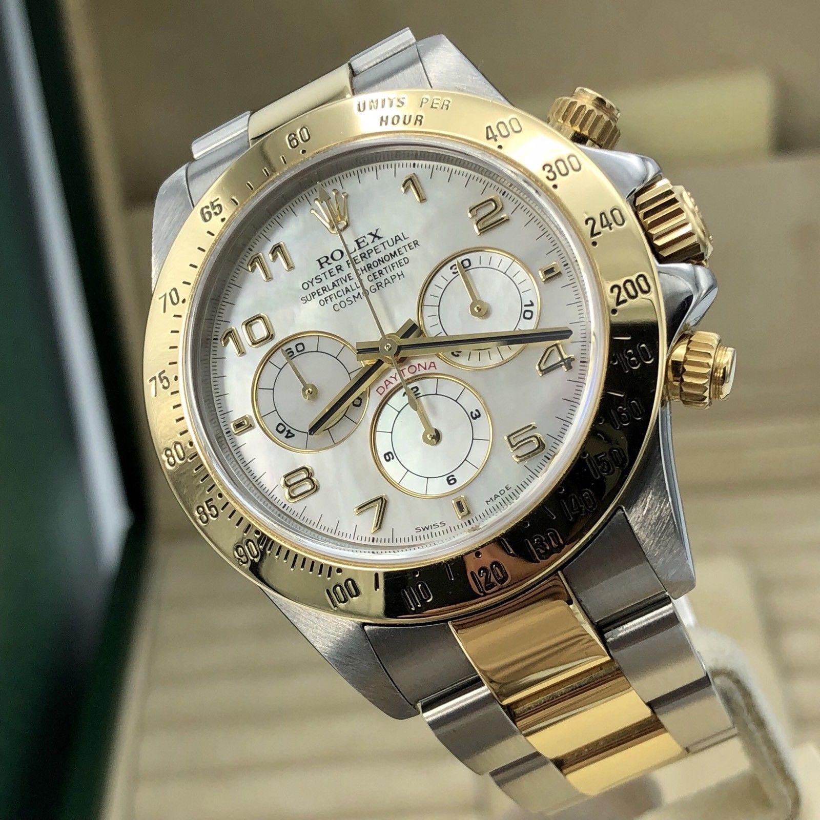Rolex Daytona 16523 Zenith Rare Factory MOF Dial 1999 A Serial Box