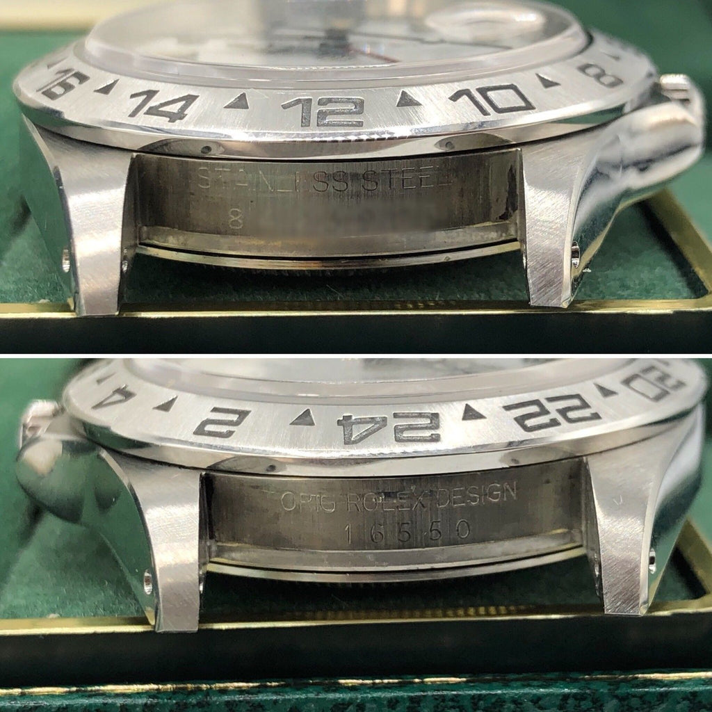 Rolex Explorer II 16550 Original Dial & Hands Full Set 1985 Heavy Patina Papers