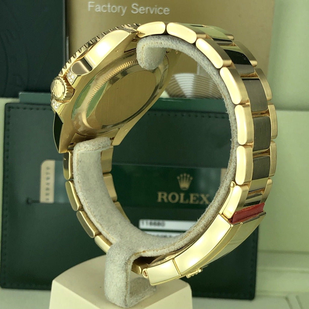 Rolex GMT-Master II 116758 SANR factory diamond & Sapphire With Box & Card