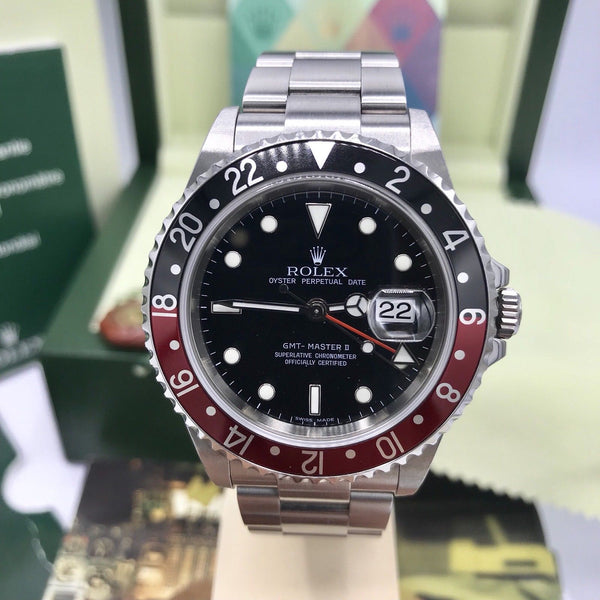 2008 Rolex GMT Master II 16710 Unpolished mint Full Set Box & Papers Z serial