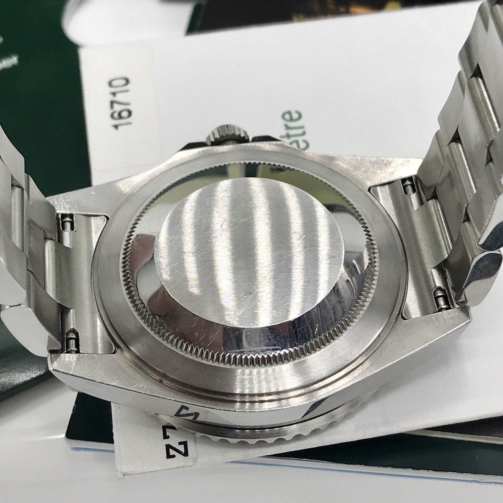 2008 Rolex GMT Master II 16710 Unpolished mint Full Set Box & Papers Z serial