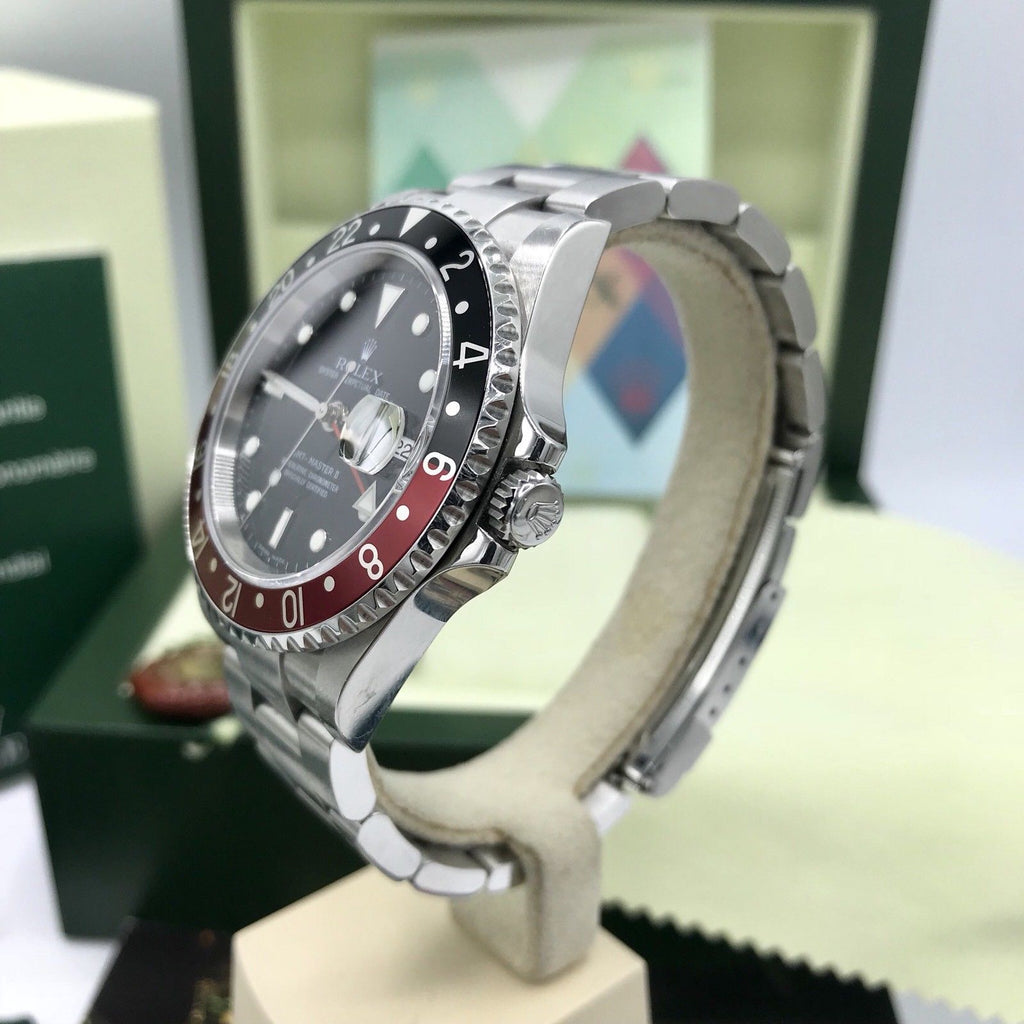 2008 Rolex GMT Master II 16710 Unpolished mint Full Set Box & Papers Z serial