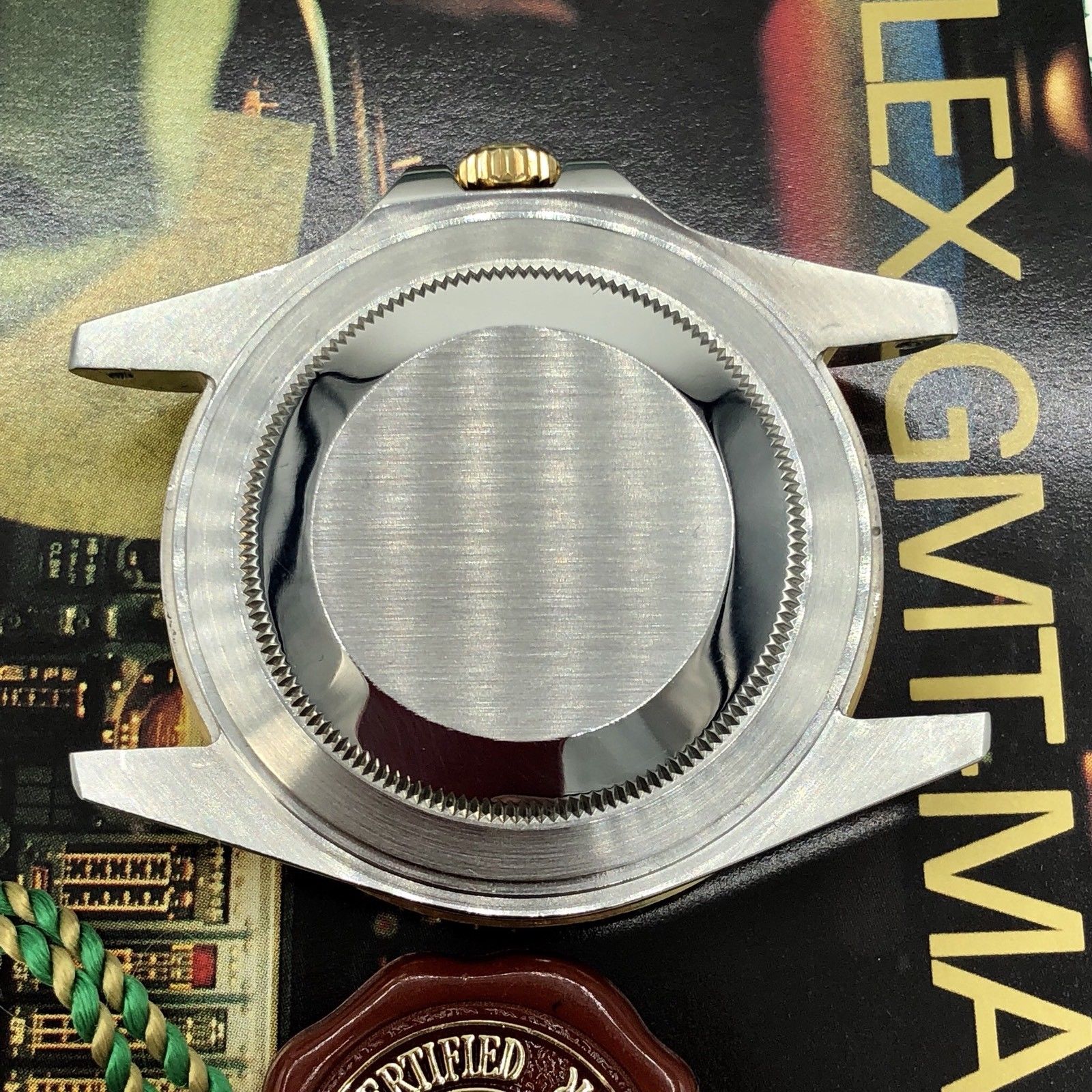 Rolex GMT Master II 16713 Root Beer Full Set 1989/90 Heavy Patina Box Papers