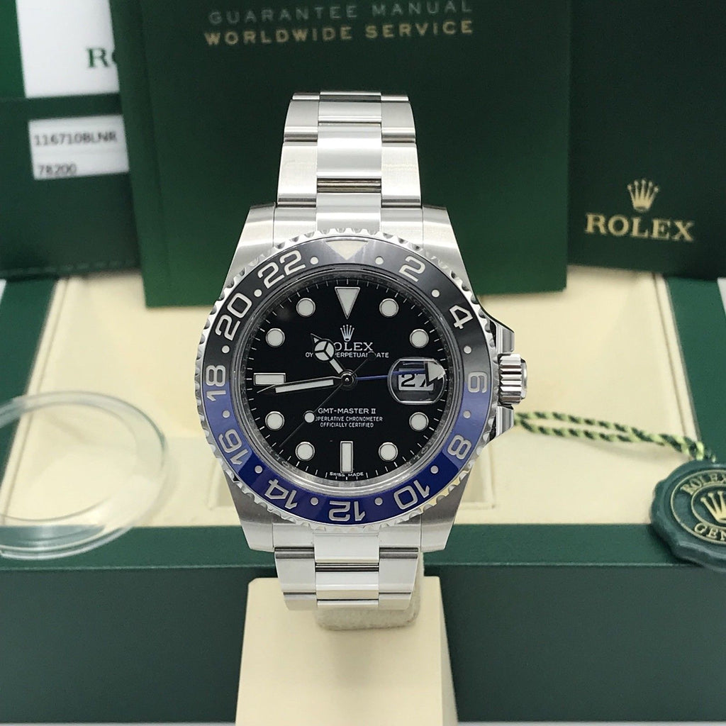 Rolex GMT Mater II 116710 BLNR BATMAN Box and papers 2016 Unpolished Full Set