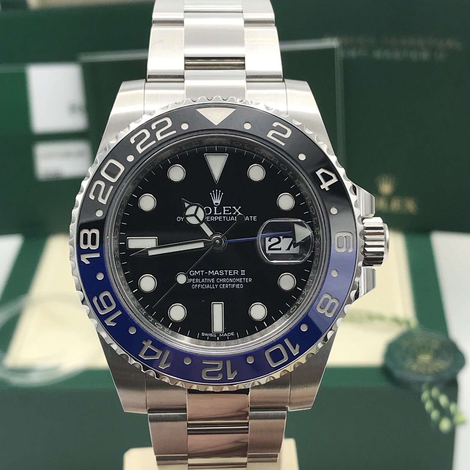 Rolex GMT Mater II 116710 BLNR BATMAN Box and papers 2016 Unpolished Full Set