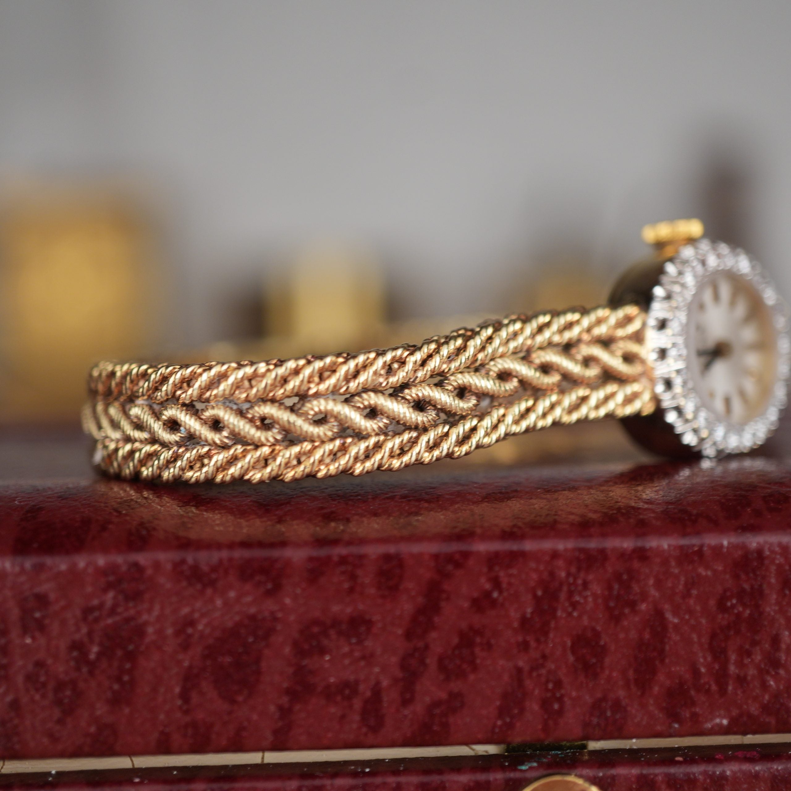 Rolex Ladies 8427 Cocktail Watch Solid Gold Factory Diamond Elegant and Rare