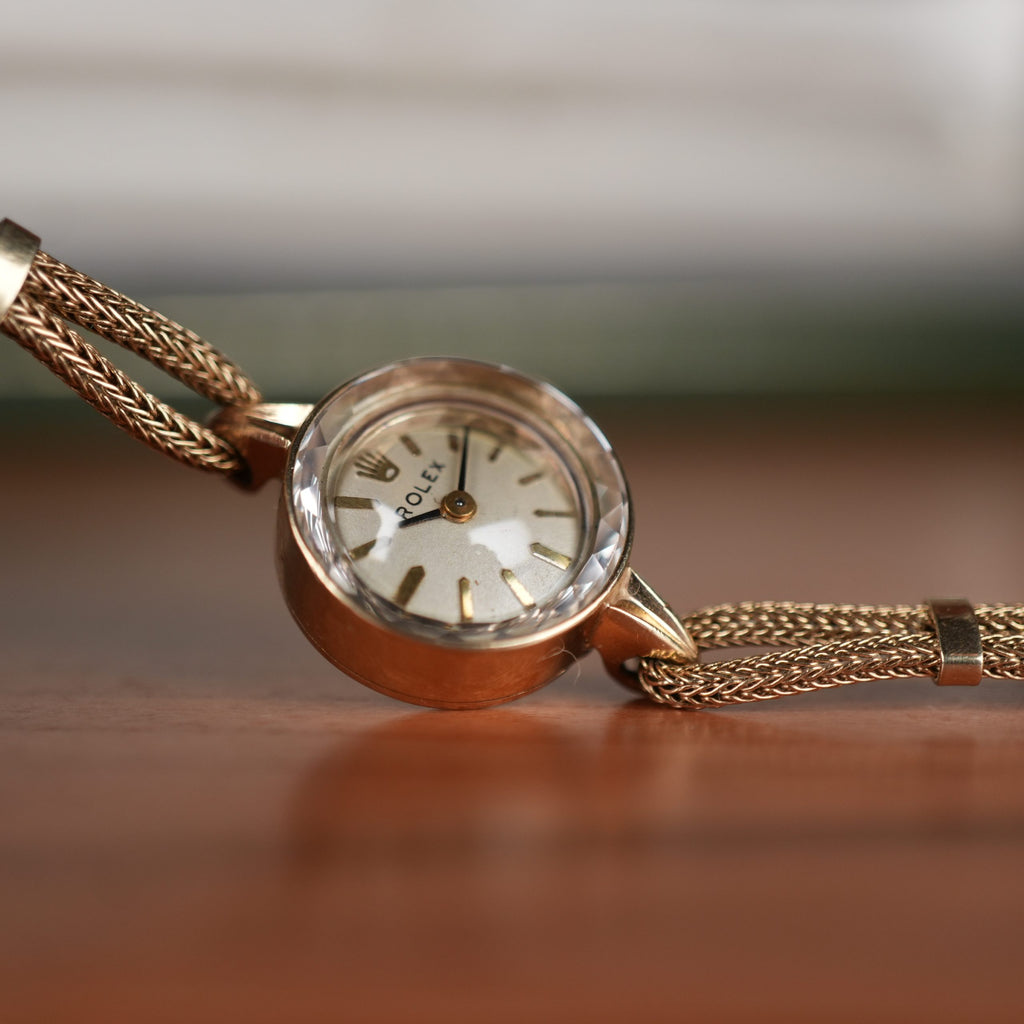 Rolex Ladies Cocktail Watch 14K Solid Gold with Original Box