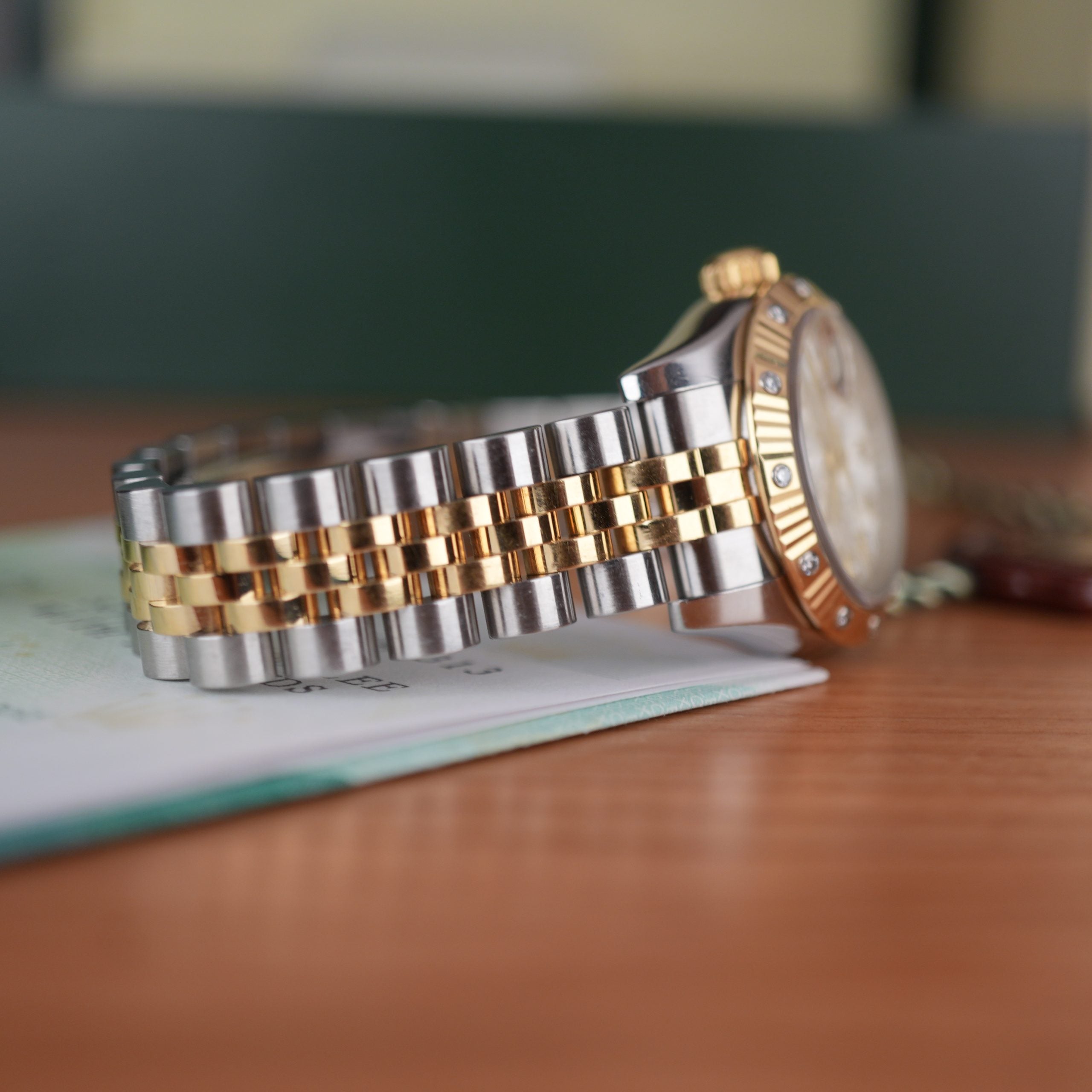Rolex Lady-Datejust 179313 Two-Tone 18k Gold and Steel Factory Diamond Dial & Bezel Full Set