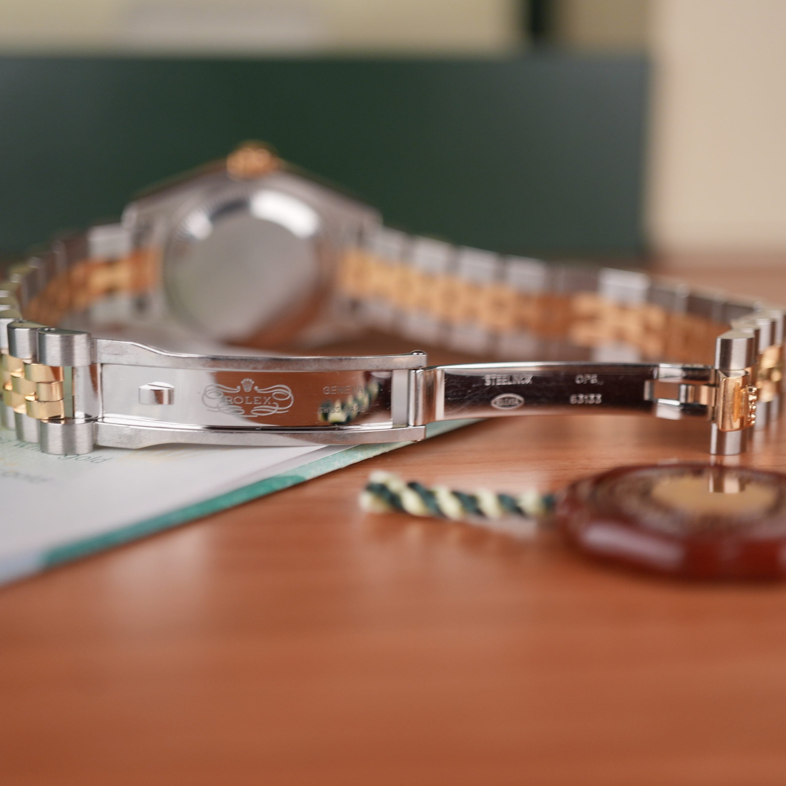 Rolex Lady-Datejust 179313 Two-Tone 18k Gold and Steel Factory Diamond Dial & Bezel Full Set
