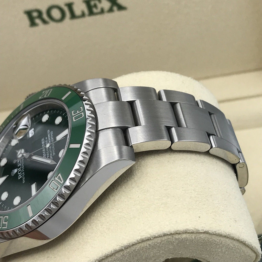 Rolex Submariner 116610LV Green Hulk With Box Random Serial Unpolished
