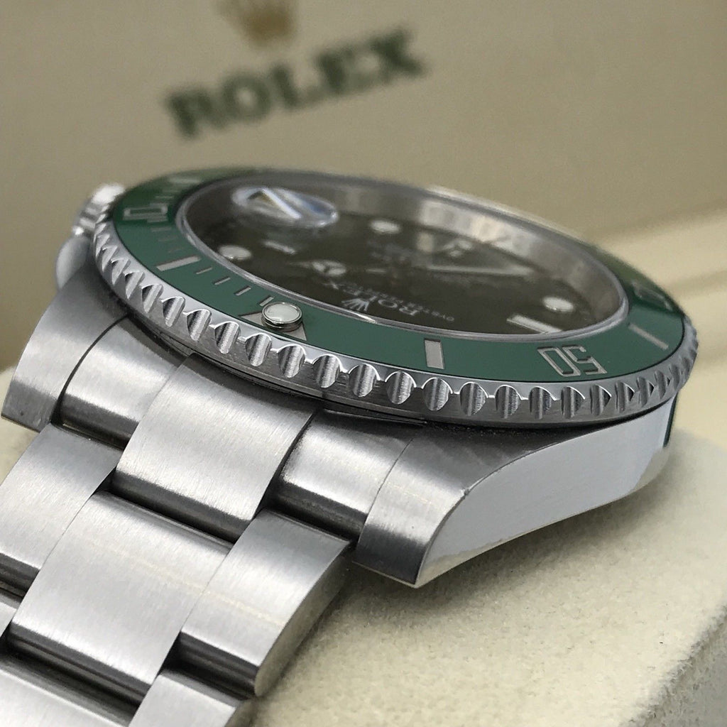 Rolex Submariner 116610LV Green Hulk With Box Random Serial Unpolished