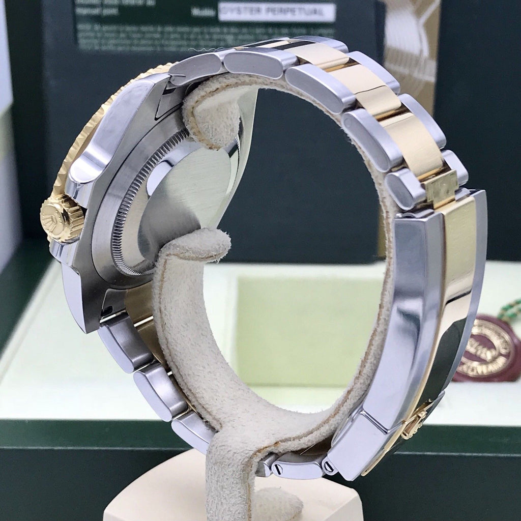 Rolex Submariner 116613 18k gold & Steel Blue Diamonds Dial Box and paper Full Set