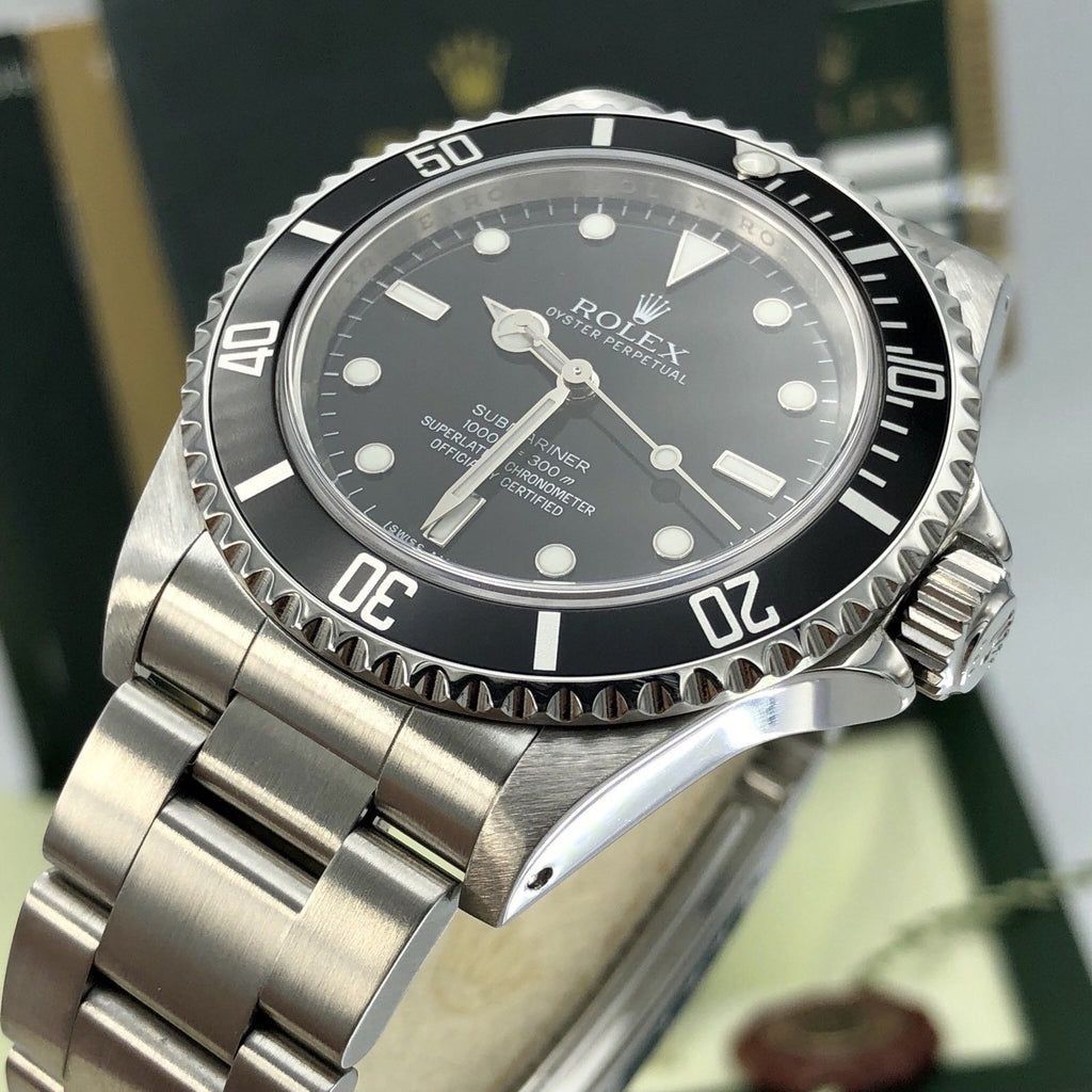 2011 Rolex Submariner 14060 No date Engraving box Card Full Set papers