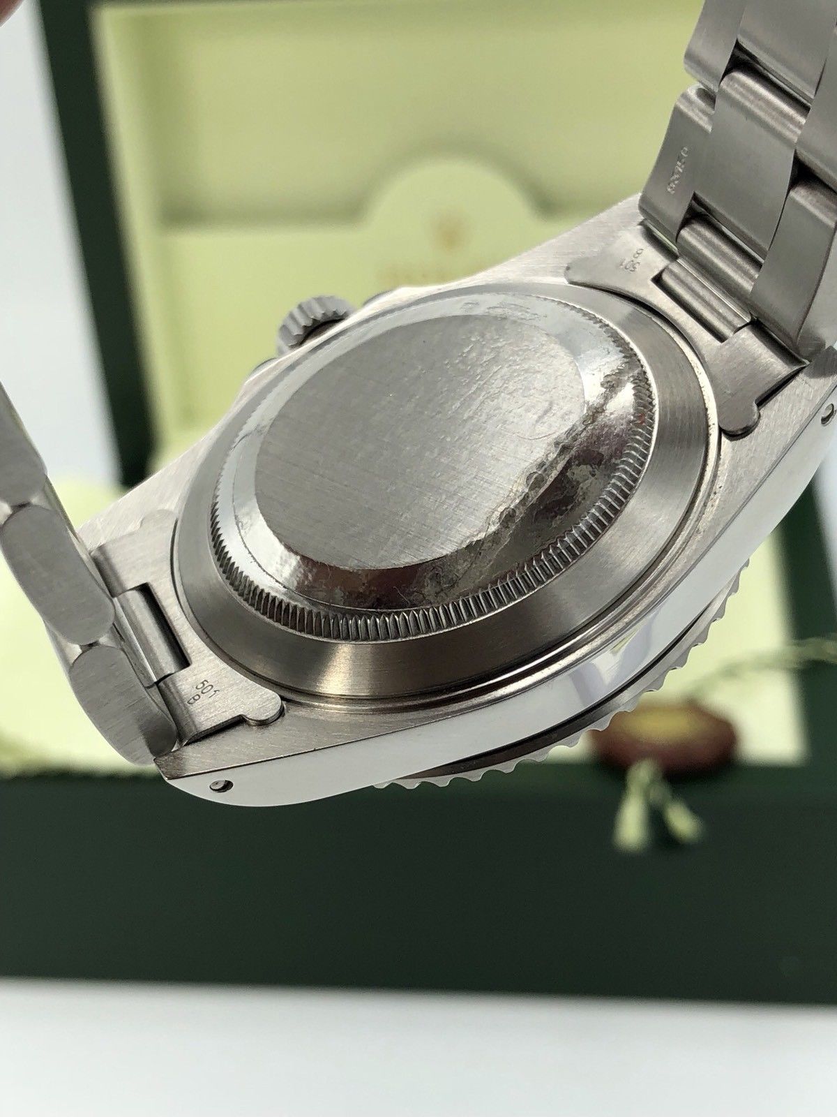 2011 Rolex Submariner 14060 No date Engraving box Card Full Set papers