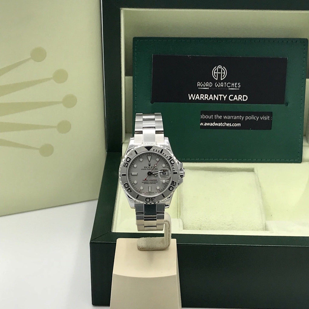 Rolex Yachtmaster 169622 Platinum Dial and Bezel Stainless Steel ladies Women