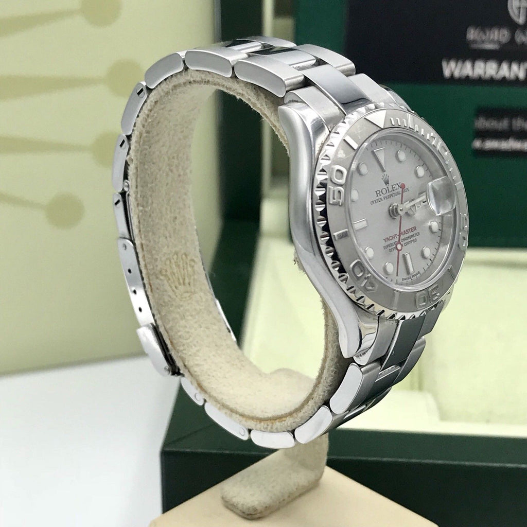 Rolex Yachtmaster 169622 Platinum Dial and Bezel Stainless Steel ladies Women