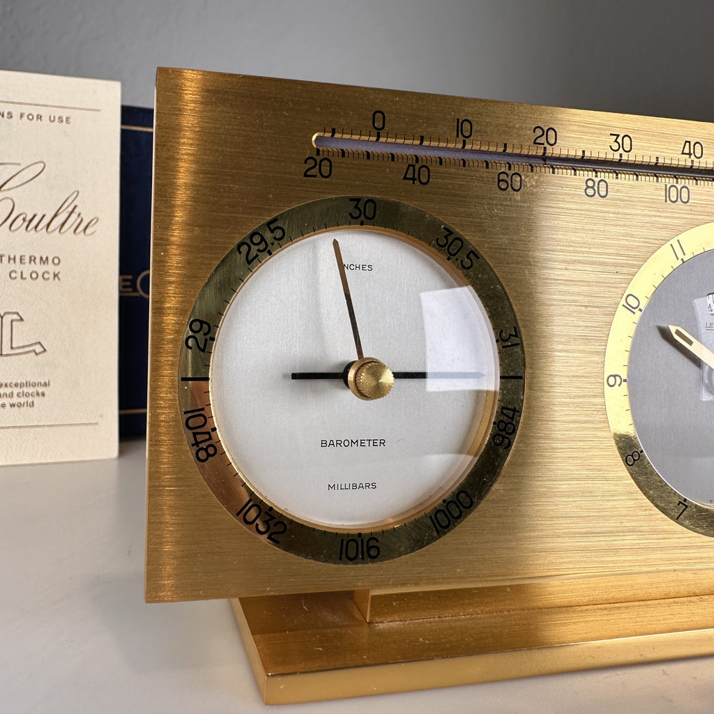1960’s Jaeger LeCoultre Desk Clock ref. 117 New Old Stock NOS with Box and Papers