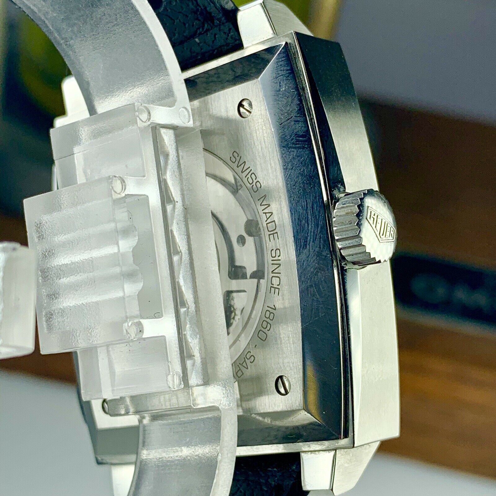 TAG HEUER MONACO AUTOMATIC CHRONO STEVE McQUEEN CW21113-0 BLUE DIAL MENS WATCH