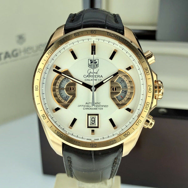TAG Heuer Grand Carrera 18k Rose Gold Limited Edition Caliber 17 Box & Papers