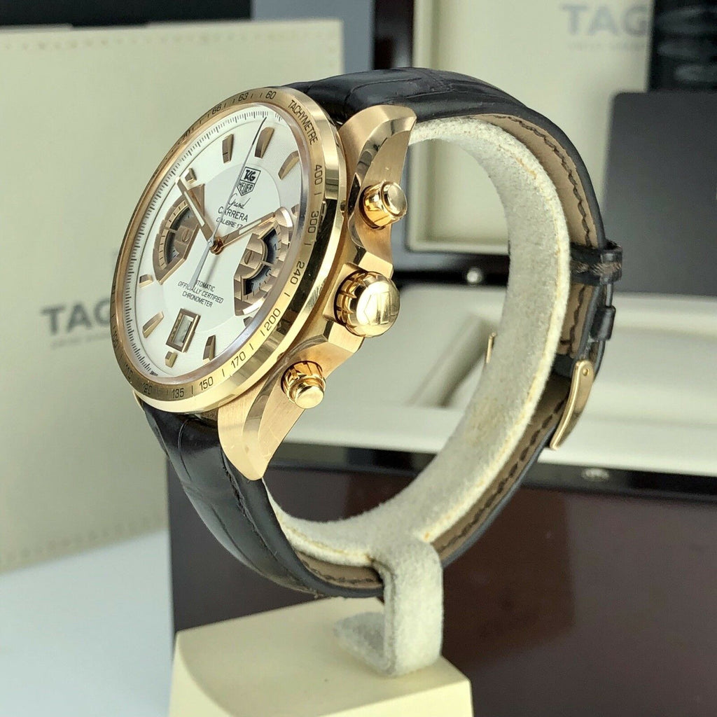 TAG Heuer Grand Carrera 18k Rose Gold Limited Edition Caliber 17 Box & Papers