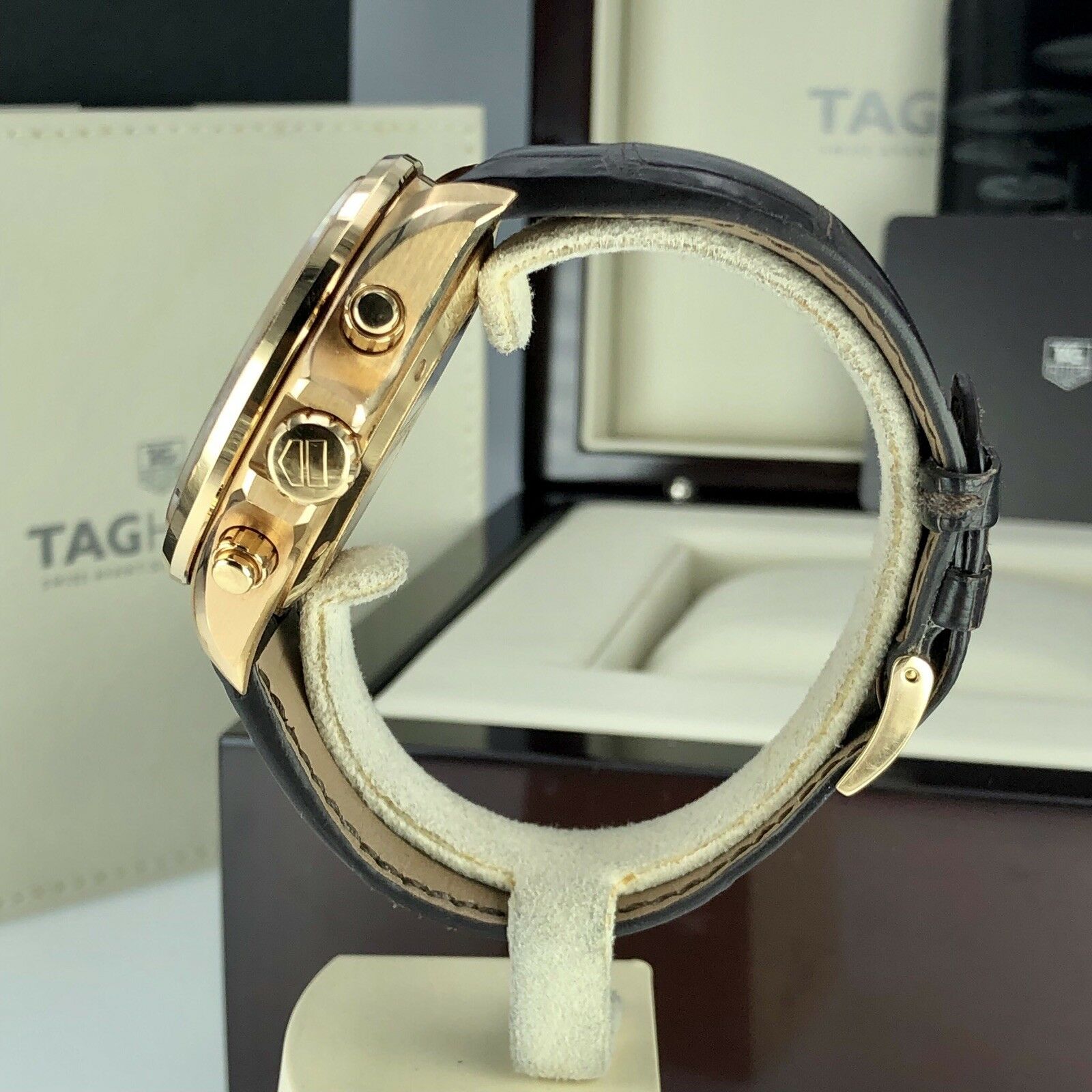 TAG Heuer Grand Carrera 18k Rose Gold Limited Edition Caliber 17 Box & Papers
